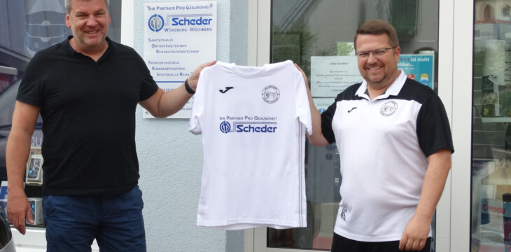 Orthopädietechnik-Sanitätshaus Scheder spendierte unserer neuen A-Jugend einen Trikotsatz: