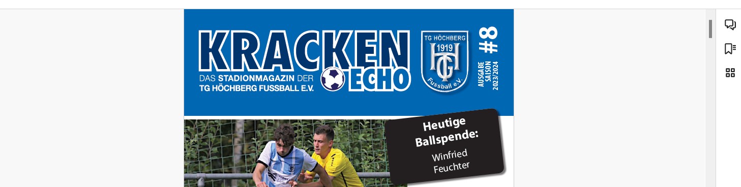 Stadionheft 8 gegen TSV Grossheubach online