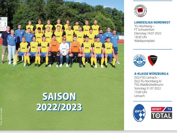 1. Stadionheft der Saison gegen FT Schweinfurt online!