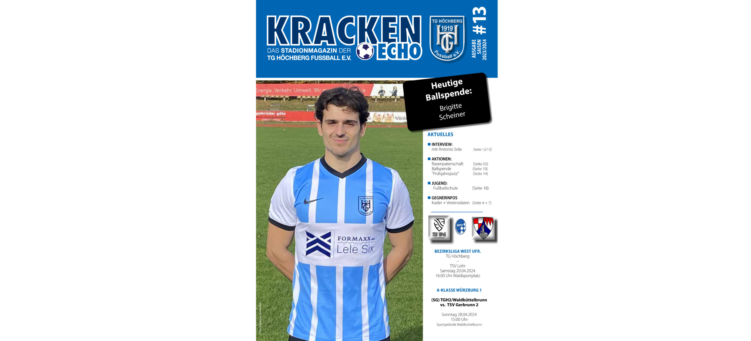 13. Stadionheft gegen TSV Lohr online