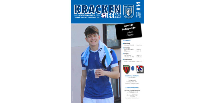 14. Stadionmagazin “Kracken-Echo” gegen Rottendorf online