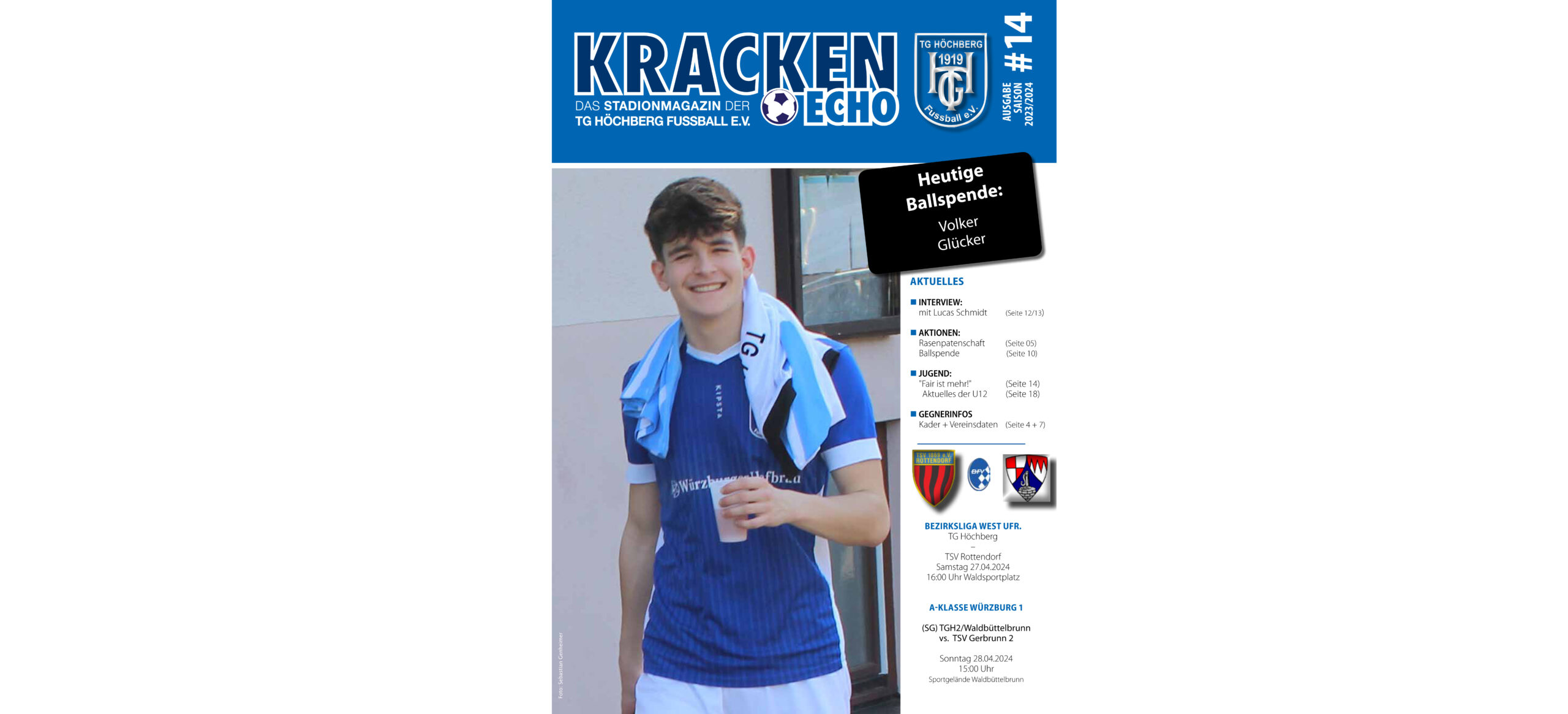 14. Stadionmagazin „Kracken-Echo“ gegen Rottendorf online