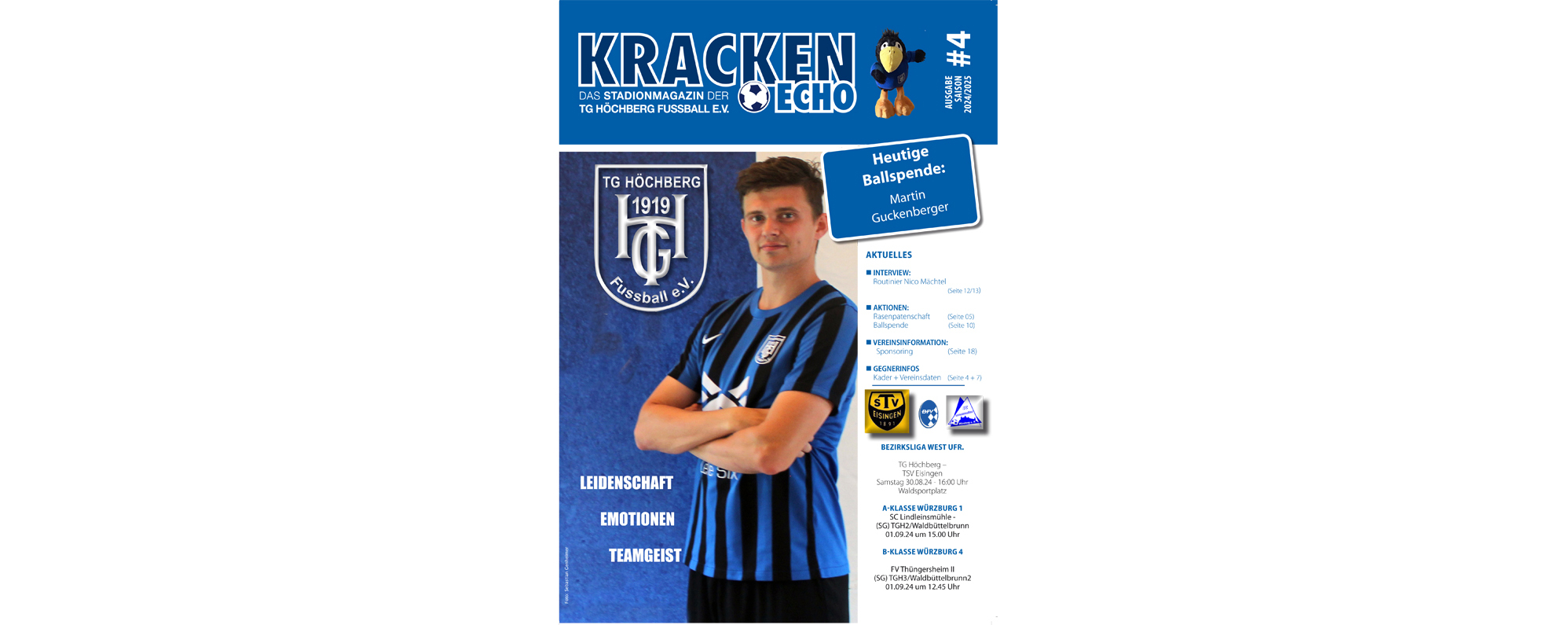 4. Stadionheft zum Derby gegen den TSV Eisingen online