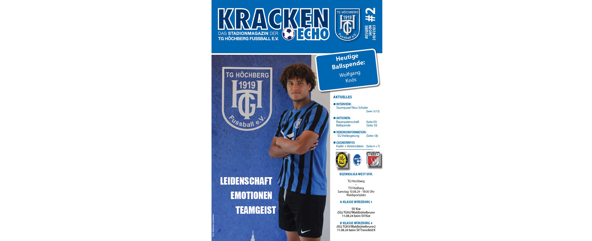 2. Stadionheft gegen TSV Keilberg online!