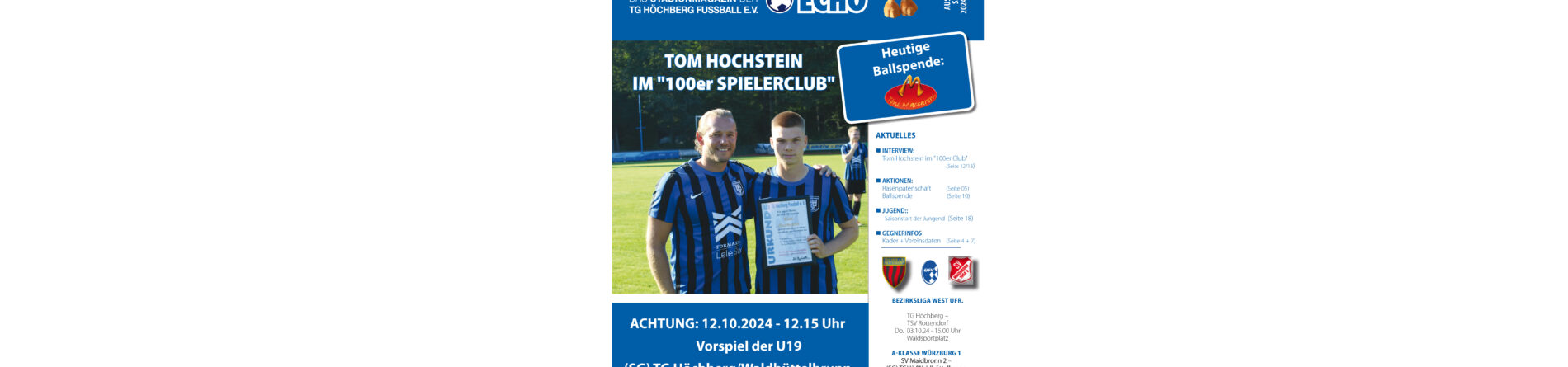 6. Stadionheft gegen TSV Rottendorf online