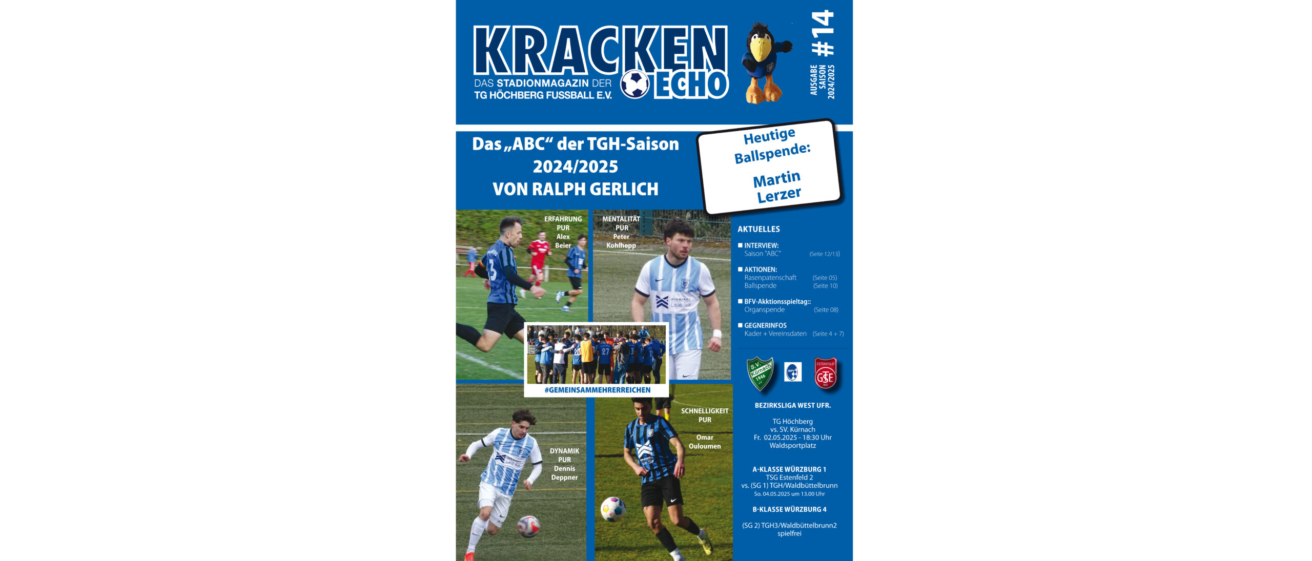 Ausgabe 14 zum Derby gegen SV Kürnach online