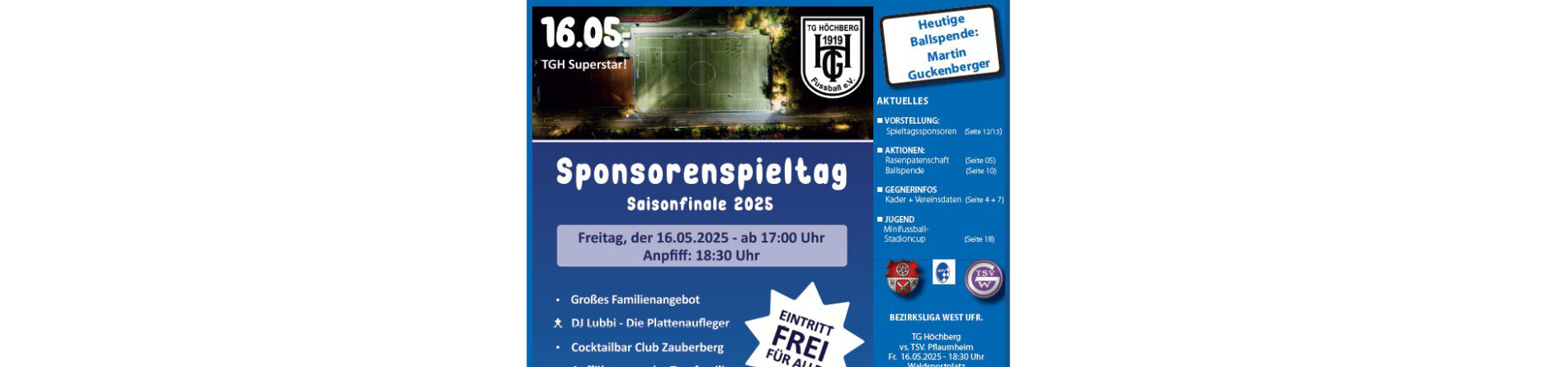 Kracken-Echo zum Sponsorenspieltag online