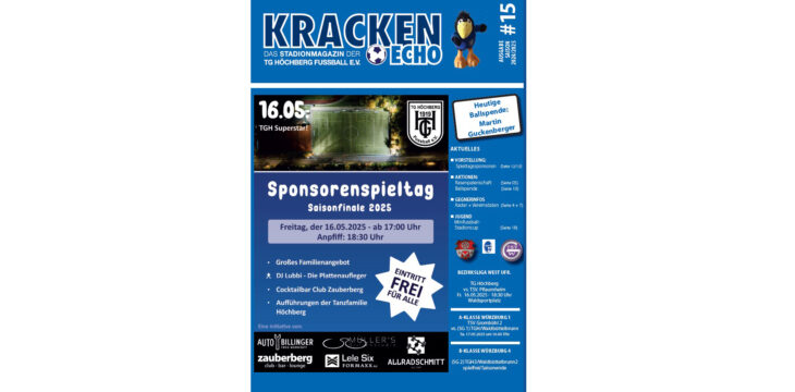 Kracken-Echo zum Sponsorenspieltag online