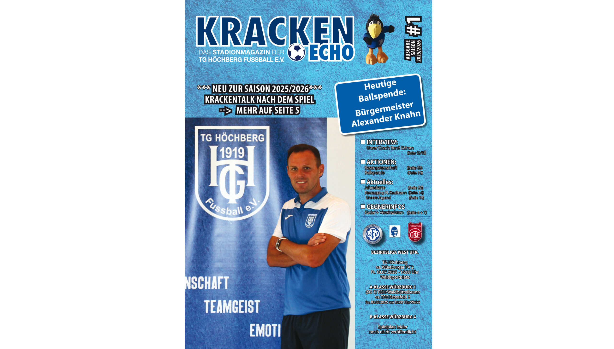 1. Stadionheft der Saison gegen WFV2 ist online